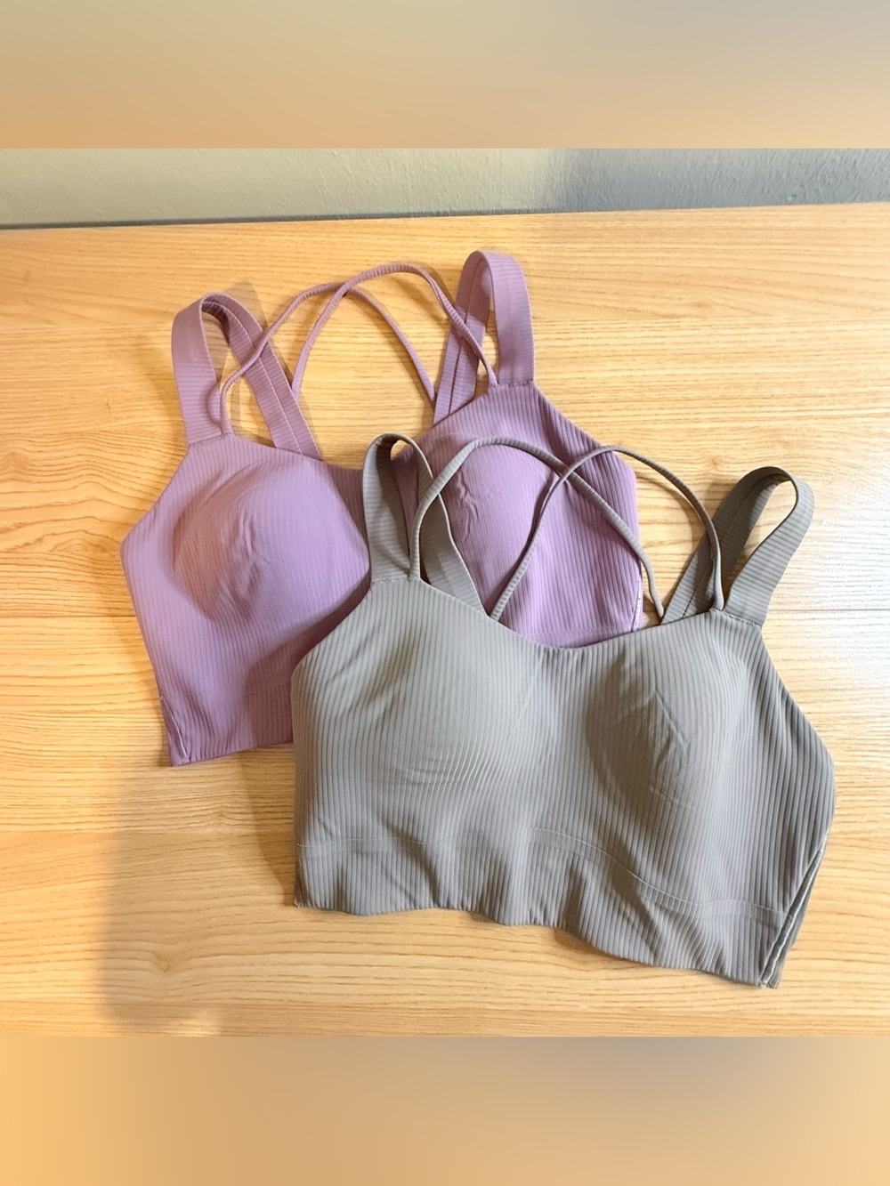 Lululemon Like a Cloud Ribbed Longline Bra - D/DD Cup | Bundle of 2 | Size 8